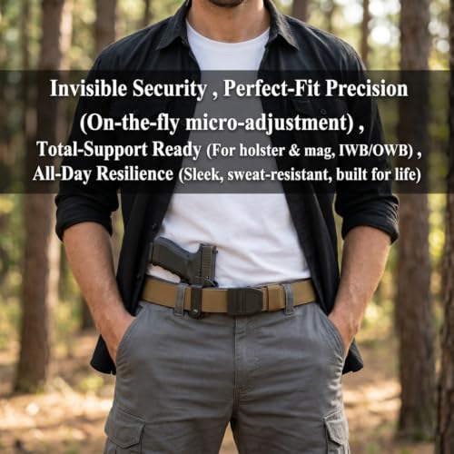 Image of KingMoore Tactical Gun Belt | 1.5 inch Width Dual-Layer Heavy-Duty 1000D Nylon for EDC & CCW