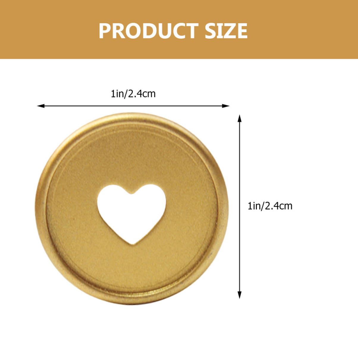 Abaodam 80stücke Rundbinder Discs Premium Bindescheiben Für Notizbuch Planer Roségold Für Lose Einfaches Binden Leicht Und Tragbar Herzloch-design