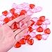 TUPARKA 60 PCS Acrylic Hearts Red Acrylic Hearts for Table Scatter,Home Decoration,Vase Fillers in Valentine's Day