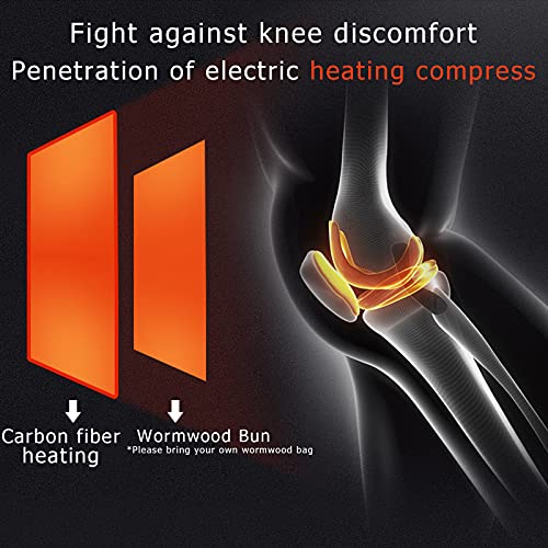 Faja térmica para rodilla con masaje: 3 modos de calor y 3 modos de vibración, color negro, regalo navideño (1 unidad) miniatura 3