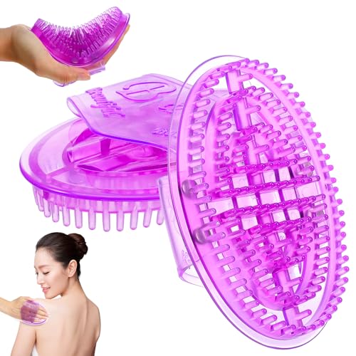 NIYANGLE Meridians Massage Brush Handheld Silicone Body Massager for Deep Tissue Relief Portable Design for Home Office for Athletes Muscle Soreness