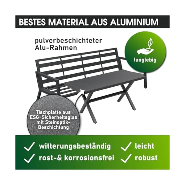 BRAST Gartenlounge-Set Adria Aluminium