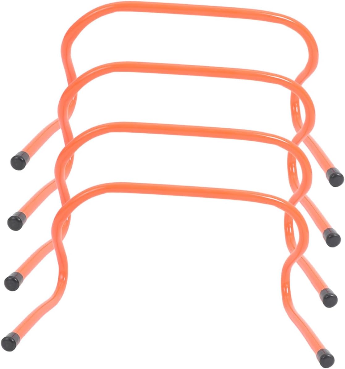 GALPADA 4pcs Speed Hurdles Set 15cm Plastic Agility Track Hurdles for Football Basketball Training Youth Sports Conditioning Equipment