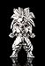 TAMASHII NATIONS Bandai dz-08 Super Saiyan 3 Son Goku Dragon Ball Z, Bandai Absolute Chogokin Small Metal Statue