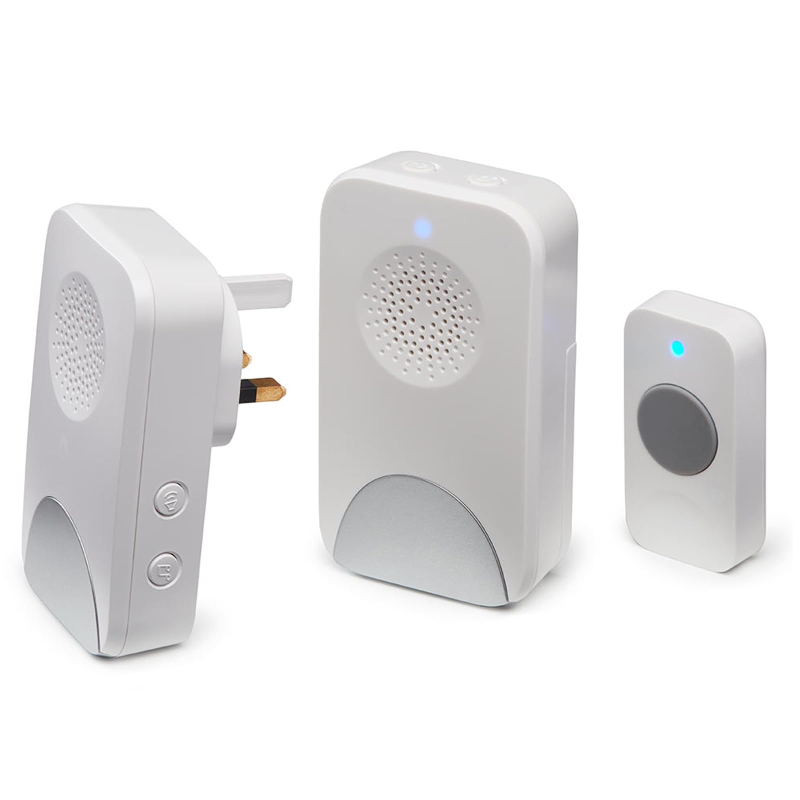 Easylife Wireless Doorbell Set – Portable & Plug-in Receivers with 32 Melodies, 4 Volume Levels, 150m Range, LED Alert