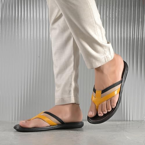 Image of Centrino Slipper for Men | Cushioned Insole for Comfort | Stylish & Durable Chappal for Boys & Men| Perfect for Beach days 6803
