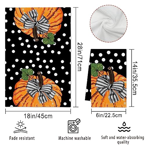 Hexagram Fall Kitchen Towels Set Of 2, Fall Decor, Autumn Decorative Hand Dish Towels,Tea Towels Fall Kithcen Decorations Housewarming Farmhouse Gifts #TOP1