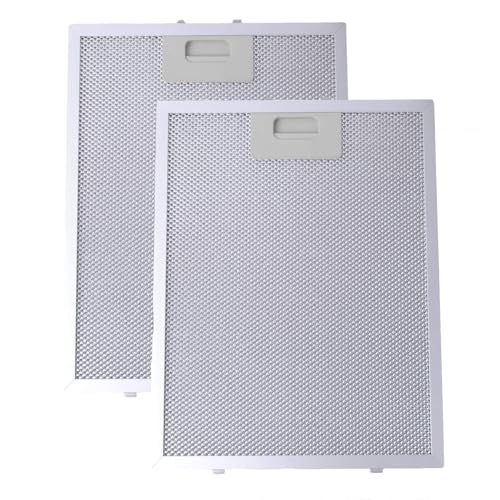Filtro de Grasa para Campana Extractora cocina Cooke & Lewis de Cocina por Poweka (Plata, 320 x 260 mm, 2 Piezas)