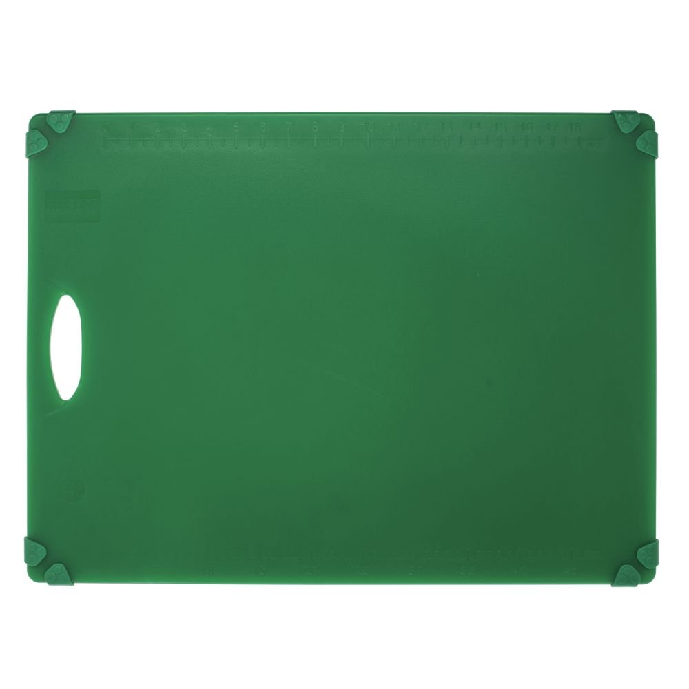 Kratos by Cutting Board Green with Non-Slip Grippers - 18"L x 24"W x 1/2"H by HUBERT – Plastic, Green, Model 1824-AL-GR