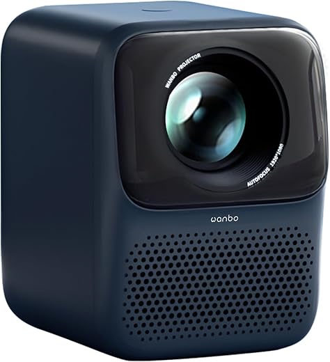 WANBO T2 Max (Auto Focus, Auto Vertical, 4D Keystone) Native 1080P Full HD 4K HDR | 450ANSI | Android 9.0 | Projector for Home | LED Cinema |…