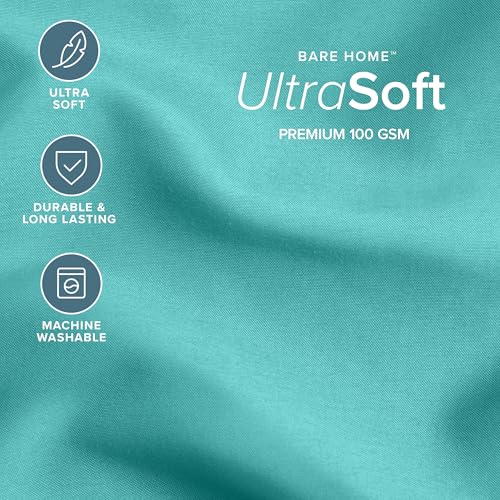 Image of Bare Home Comforter Set - Queen Size - Ultra-Soft - Goose Down Alternative - Premium 1800 Series - All Season Warmth (Queen, Turquiose)