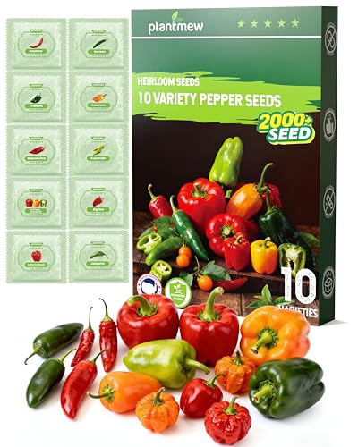 10 Pepper Seed Packs for Planting - 2000+ Seeds
