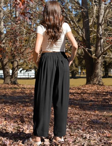 TARSE Women Linen Baggy Harem Pants Summer Drawstring Casual Lounge Pant 2025 Beach Travel Vacation Clothes with Pockets4