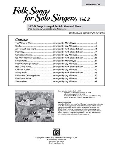 Folk Songs for Solo Singers, Vol 2: 14 Folk Songs Arranged for Solo Voice and Piano for Recitals, Concerts, and Contests (Medium Low Voice), Book & Online Audio - Image 2