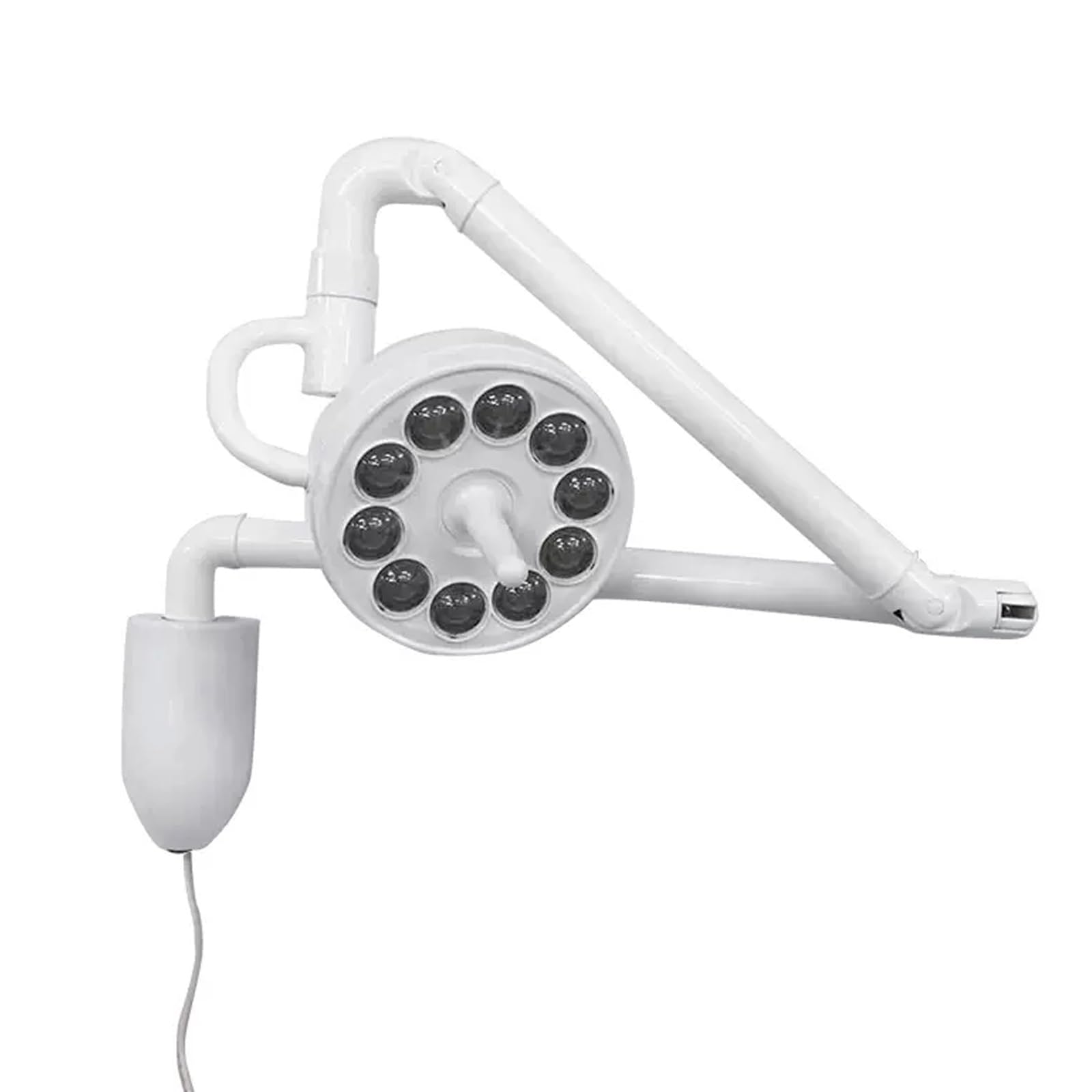 Lampada Dentale da Parete da 30 W con 10 lampadine, Lampada per Visita chirurgica, Rotazione a 180°, Luce Fredda per Bellezza Dentale, ginecologia, chirurgia veterinaria