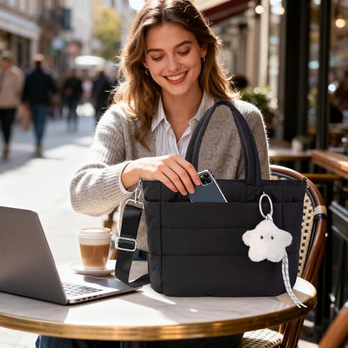 Bolso Tote Acolchado Ligero para Mujer miniatura 2