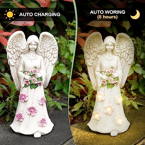 Garden-Angel-Statues-Outdoor-Decor10-Garden-Figurines-with-5-LEDs-Art-Decoration-for-Patio-Lawn-Yard-Porch-Ornament-Housewarming-Garden-Gift-Solar-Garden-Figurines-Gifts-for-Mom-Grandma-Women