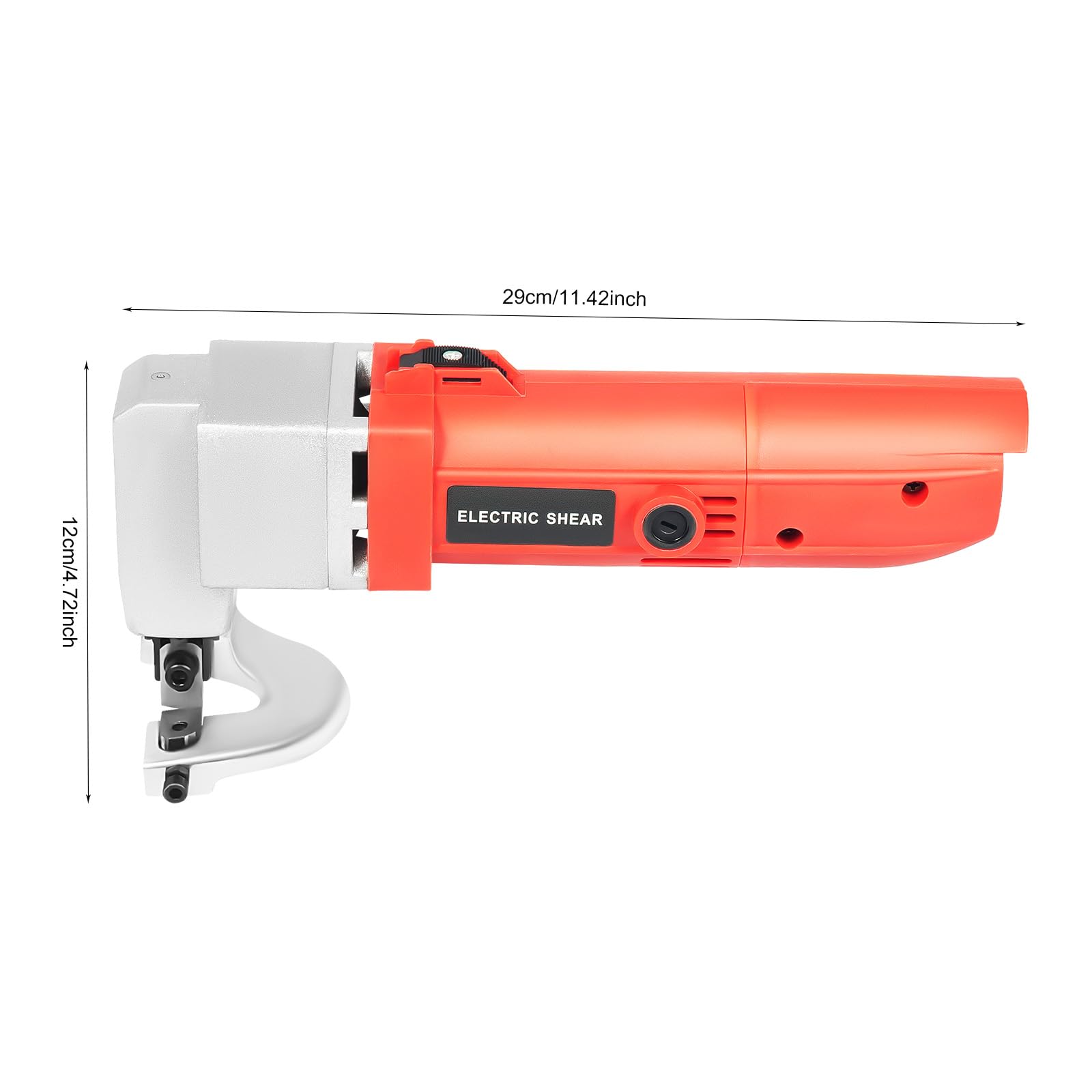 Tijeras eléctricas de chapa 500 W, 2,5 mm, 2000 rpm, cortador de acero inoxidable