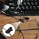 YUXIANLB 30 Stück Schwarze Kunststoff-Kabelclips für Kopfhörer 360° Drehbare Headset-Kabelhalter, Praktische Hemdclips gegen Kabelverwirrung Clip-Klemme für 5mm Flache Runde Kabel