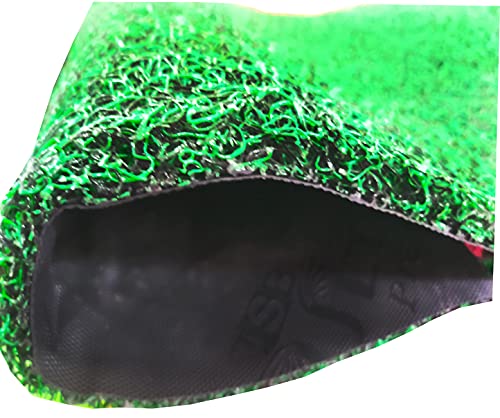 Image of PVC Cushion Foot mat Dirt Rub Thick Mesh Main Entrance Doormat with Anti-Slip Rubber Backing for Home Bathroom Offices Restaurants Hospitals Shops (2 X 14 Feet, Green Black)