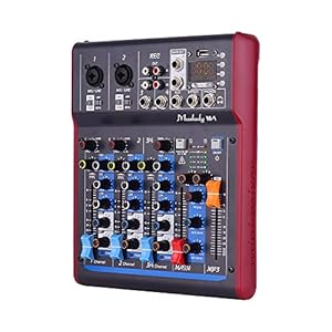 Lepeuxi M-1 Professional 4-kanaals digitale mengpaneel mengpaneel mengpaneel 48 V fantoomvoeding met nagalmeffecten BT…