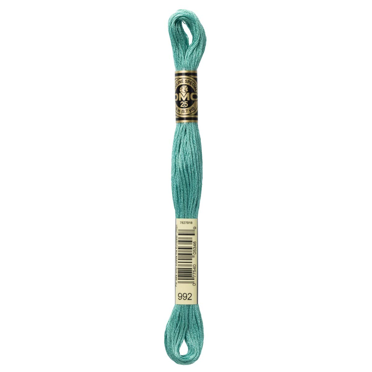 DMC Embroidery Floss Mouline Stranded Cotton Thread for Hand Embroidery and Sewing - Colour No: 992-6 x 8m Skeins