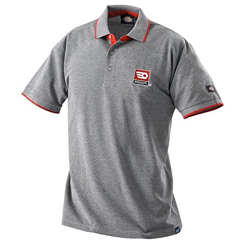 Preisvergleich Produktbild FACOM Polo-Shirt grau-rot, 1 Stück, VP.POLOGR-S
