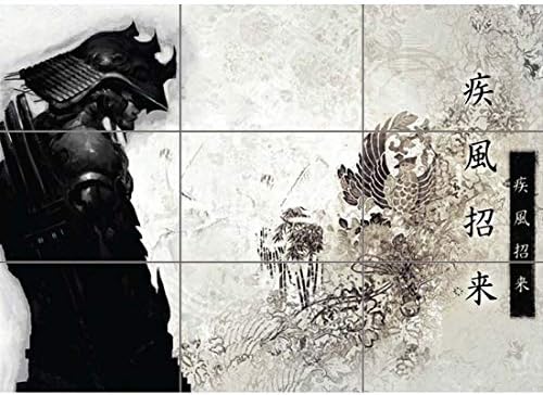 Doppelganger33 LTD Samurai Warrior Japan Wall Art Multi Panel Poster Print 50x35 inches