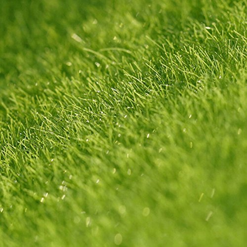 EMiEN 6\'\'x6\'\'Life-Like Artificial Grass Lawn Miniature Ornament for for DIY Fairy Garden Dollhouse Decoration (4 Pack)
