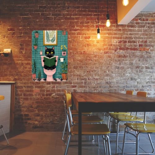 Image of Zesta Bathroom Decor Items Washroom Decor Tin Sign | Aesthetic Posters Wall Poster for Bedroom | Magnetic Cafe Decoration Items / Restaurant Decorations Items | Quirky Home Decor Bar Accent (Bathroom (8))