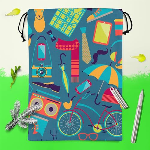 Image of ArtzFolio Hipster | Reusable Sack Bag | Bag for Gym, Storage, Vegetable & Travel