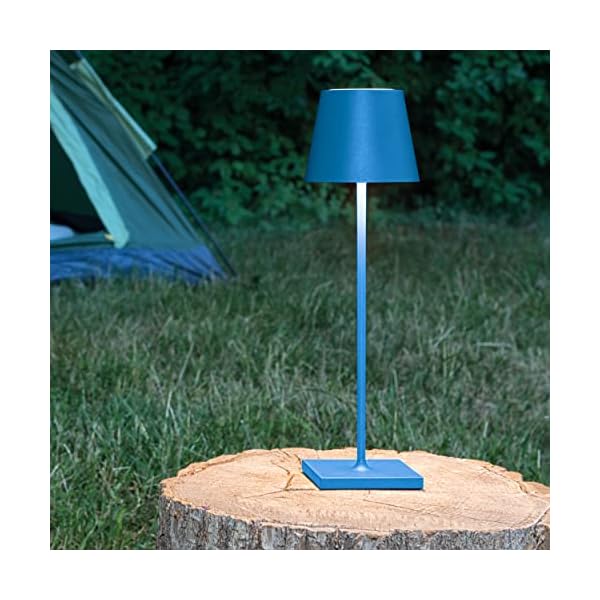 SIGOR Nuindie - Dimmbare LED Akku-Tischlampe Indoor & Outdoor, Höhe 38 cm, aufladbar mit Easy-Connect, 12 h Leuchtdauer… – Bild 8