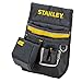 Produktbild Stanley Gürteltasche / Werkzeuggürtel (24x6x15.5cm, 600 Denier Nylon, mit 2 Nageltaschen, 1 Hammerhalter und 1 Bandmaßtasche, leicht zugängliche Fächer) 1-96-181, Schwarz/Gelb