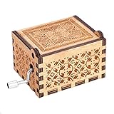 Esta es una hermosa y clásica caja de música con un hermoso diseño.