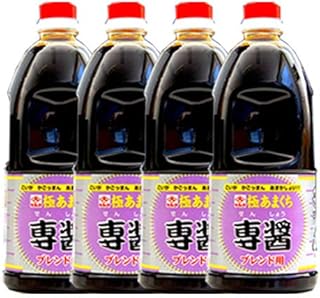 ヒシク 濃口醤油 専醤 極甘口 1L×4本 藤安醸造