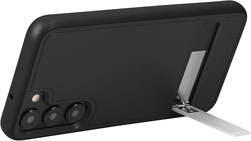 Miniatura 8 de kwmobile Funda compatible con Samsung Galaxy S23 Plus con soporte - Funda rígida con parachoques suave y soporte - Negro