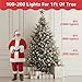 PREXTEX 100-Count Ultra Bright Christmas Lights - 20 ft Clear StringLights on White Wire - Incandescent Xmas TreeLights for Indoor and Outdoor Decorations