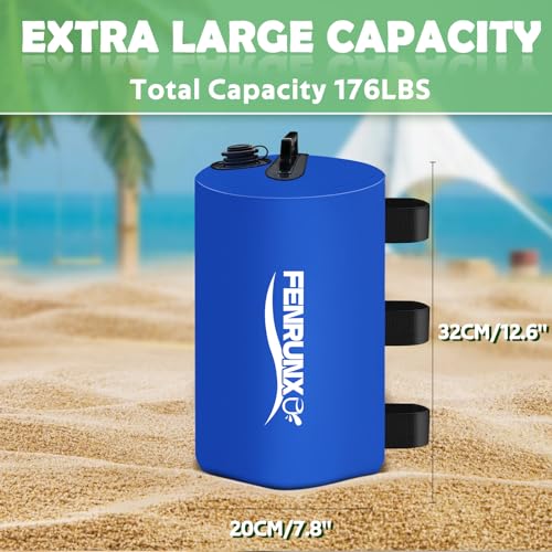 Image of Canopy Water Weight Bag,176 LBS Gazebo Tent Water Weights Set of 8 Leg Weights for Carport, Pop Up Canopy,Tent,Gazebo,Blue