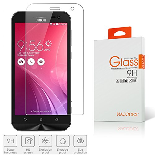 Nacodex Glass for Asus ZenFone Zoom ZX550 Tempered Glass Screen Protector [0.33mm 9H Hardness] (for  - //coolthings.us