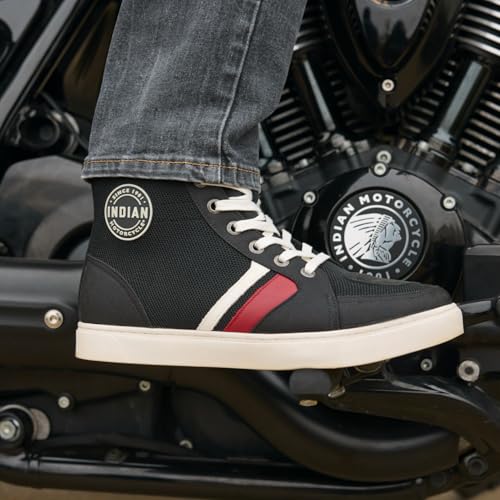 Indian Motorcycle Men's Milestone Mesh Sneaker, Black4