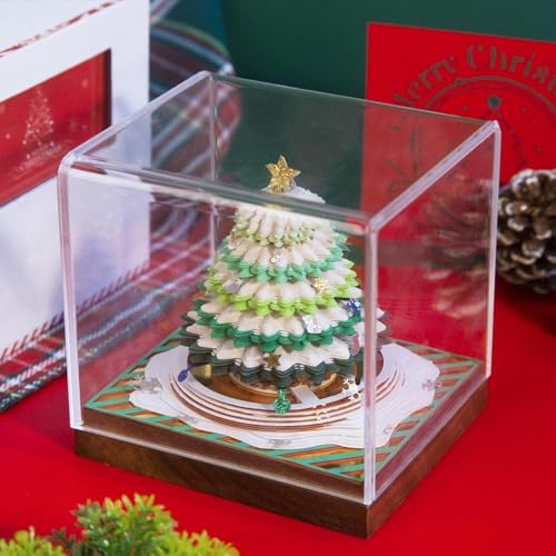 Calendario de Mesa 2025 3D con Bloc de Notas Adhesivas de Navidad 5