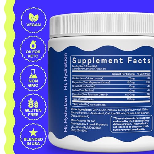 Image of Hi-Lyte K1000 Electrolytes Powder Mix Orange Keto & Performance, 50 Servings