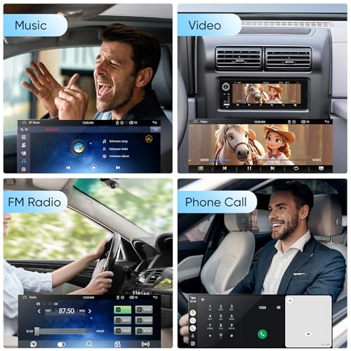 6.36-Inch Single Din Touchscreen Car Stereo - Linux System Single Din Wired/Wireless Carplay Android Auto,1080P HD GPS Navigation Handsfree Calling, SWC/FM/BT - image 4