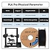 3DHoJor PLA Pro Filament 1.75mm (PLA+ Filament), 1kg 3D Printer PLA Filament, 3D Printing Filament, Cardboard Spool, Dimensional Accuracy +/- 0.03 mm, Fit Most FDM 3D Printer-Black #3