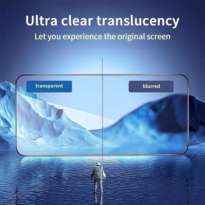 Image of WonRia [1+1 Tempered Glass for Oppo Find X8 5G with 3D Camera Lens Protector Glass 9H Hardness Screen Guard Protector - (Pack of 2)