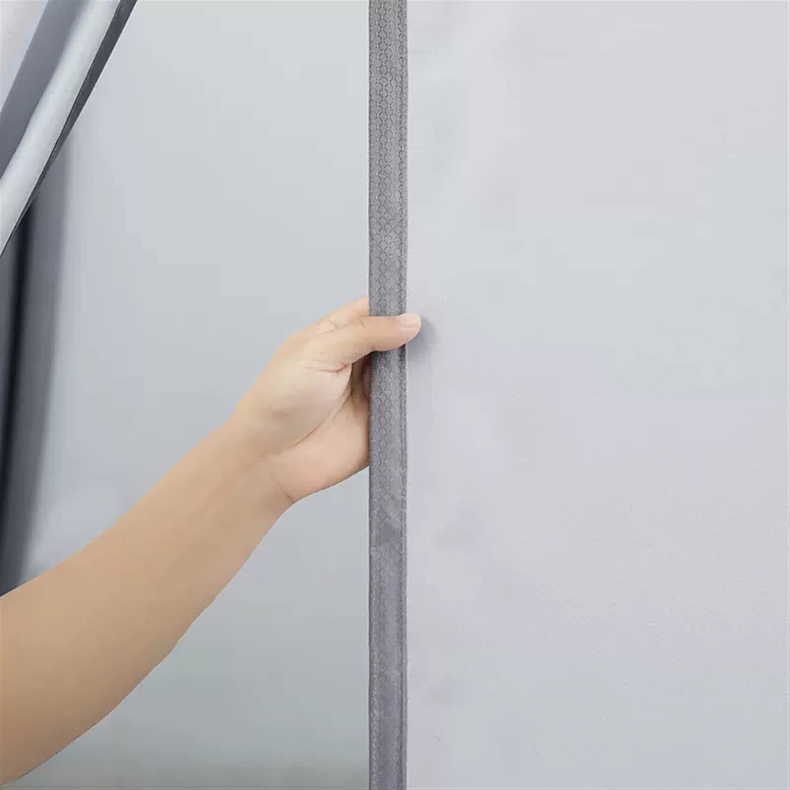 Cortina Térmica Magnética para Puerta, Impermeable, Insonorizante Mantenimiento del Calor Cortinas Cierre Automático para Puerta Externas, Rosa, 100x220cm