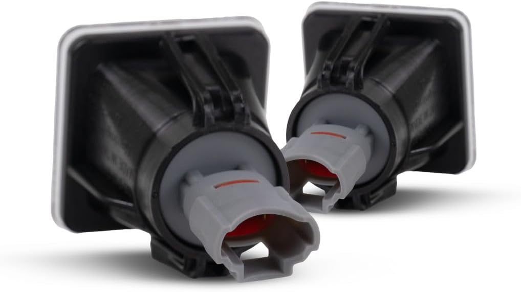 KarParts360 For Toyota Tundra 2014-2020 License Light Assembly Driver And Passenger Side | Pair | CAPA | Clear Lens | With Bulbs | Replacement For TO2870101 | 81270-0C040