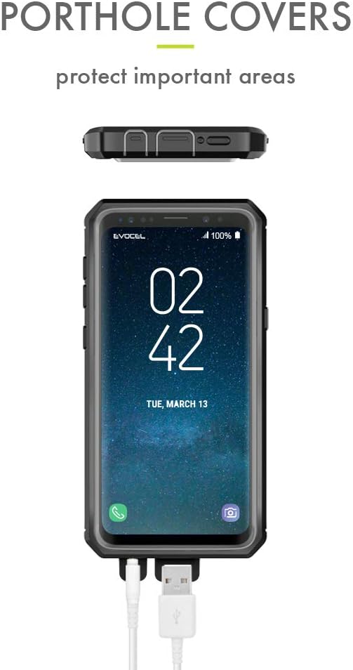 Evocel Explorer Series Pro Compatible with Galaxy S9 (SM-G960) Heavy Duty Protection Rugged Holster Case with Kickstand – Silver