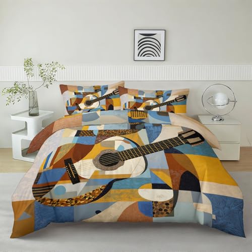 Housse de couette 260x240 moderne au toucher soie lavable en machine - 3
