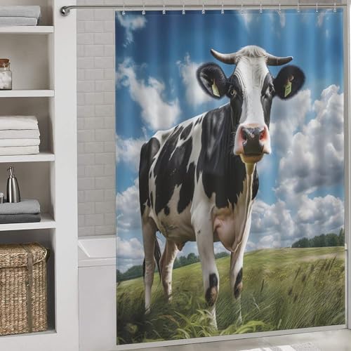 Rideau de douche vache résistant et durable de haute qualité - 2